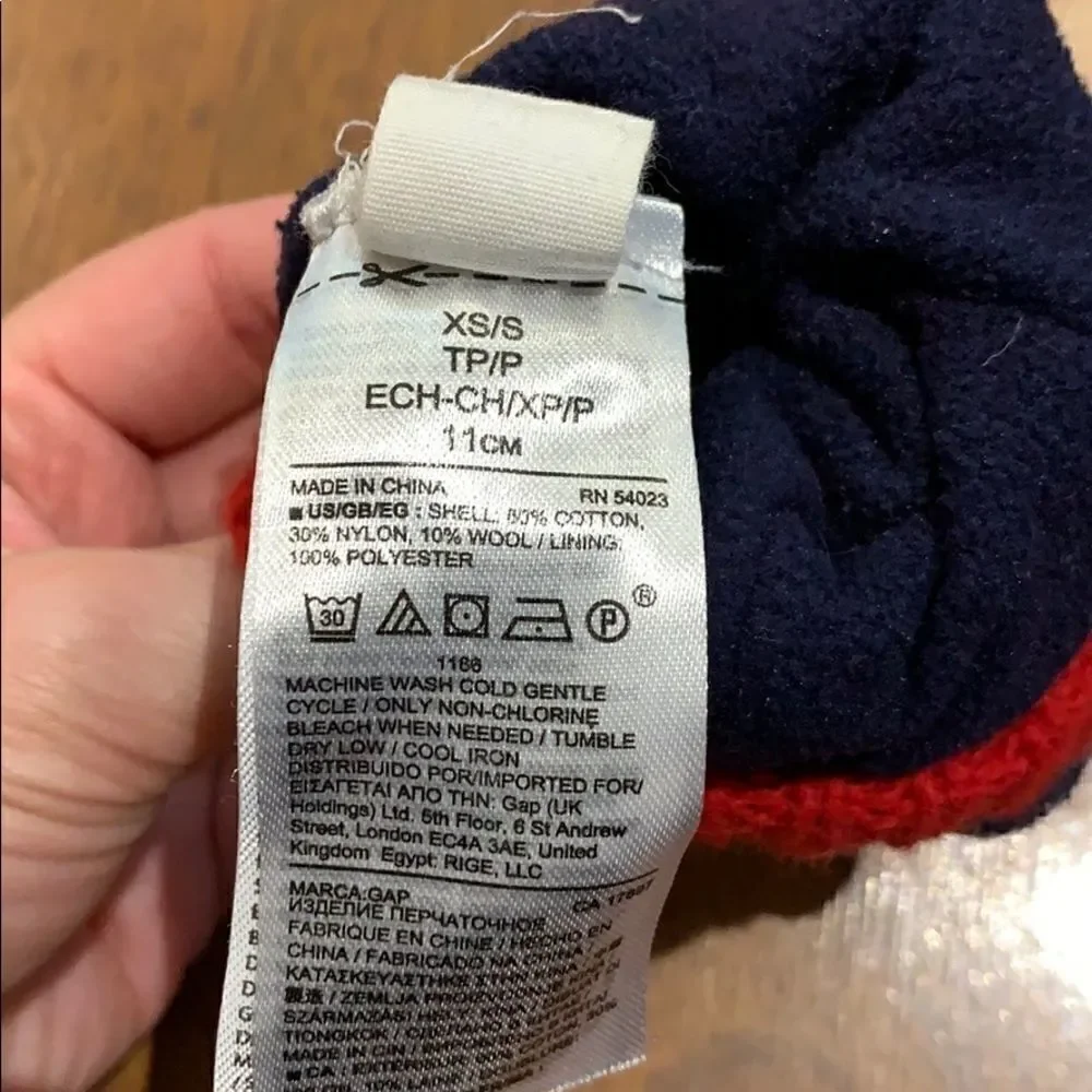 Gap Striped Mittens XS/S